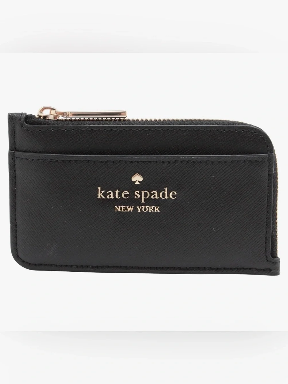 NWT Kate ♠️Spade Madison Top Zip Card Holder Black